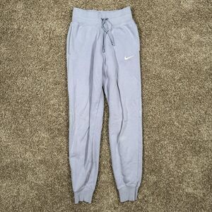 Nike Jogger Pants Womens XS Purple Fleece Sweatpants Athletic DQ5688-515